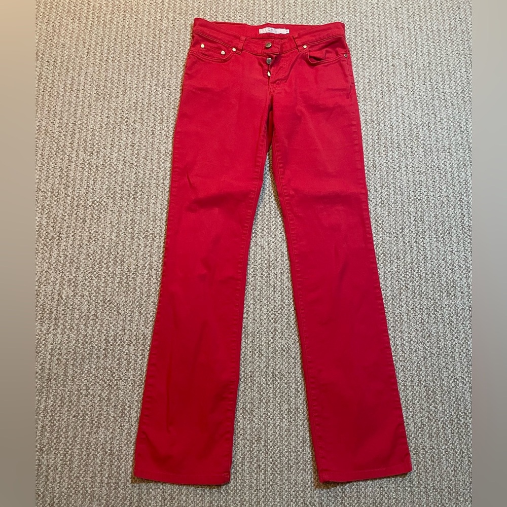 R.E.D. Valentino Red Straight Leg Jeans Size 29